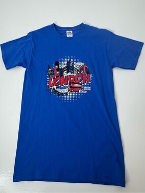 Fruit of the Loom Blue London Graphic Tee